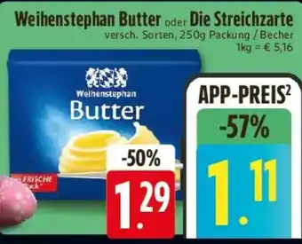 Edeka Weihenstephan Butter oder Die Streichzarte Angebot