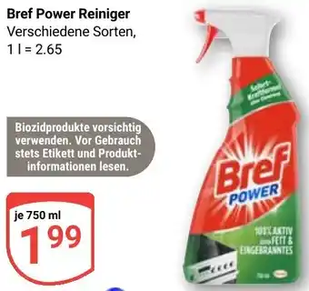 Globus Bref Power Reiniger Angebot