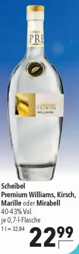 CITTI Markt Scheibel Premium Williams, Kirsch, Marille oder Mirabell Angebot