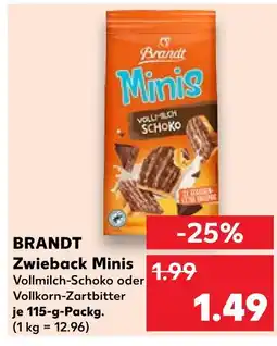Kaufland Brandt zwieback minis vollmilch-schoko Angebot