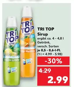 Kaufland Tri top sirup zitrone-limette Angebot