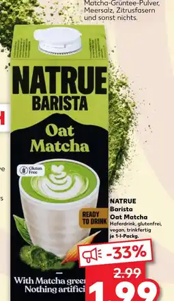 Kaufland Natrue barista oat matcha Angebot