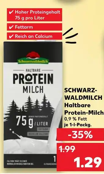 Kaufland Schwarzwaldmilch haltbare protein-milch Angebot