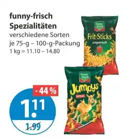 V Markt Funny-frisch frit sticks Angebot