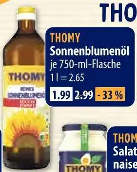 V Markt Thomy sonnenblumenöl Angebot