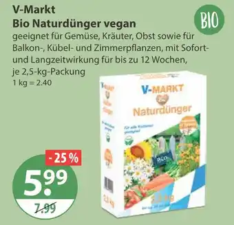 V Markt V-markt bio naturdünger vegan Angebot