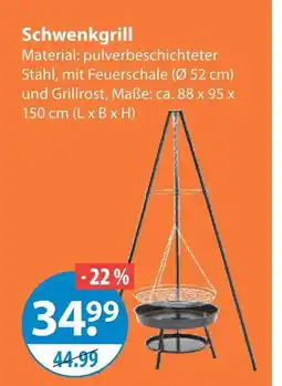 V Markt Schwenkgrill Angebot