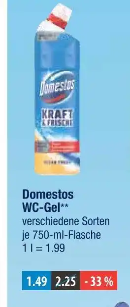 V Markt Domestos wc-gel Angebot