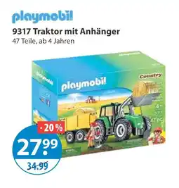 V Markt Playmobil 9317 traktor mit anhänger Angebot