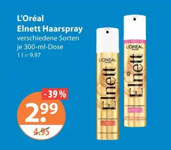 V Markt L'oréal elnett haarspray Angebot