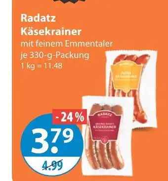 V Markt Radatz käsekrainer Angebot