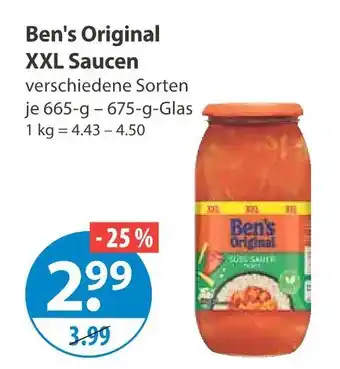 V Markt Ben's original xxl saucen Angebot