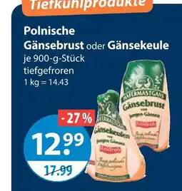 V Markt Polnische gänsebrust oder gänsekeule Angebot