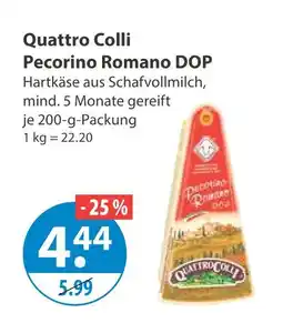 V Markt Quattro colli pecorino romano dop Angebot