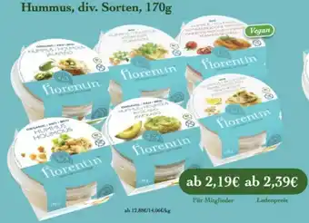 LPG Biomarkt florentin Hummus Angebot