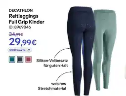 Decathlon Decathlon reitleggings full grip kinder Angebot