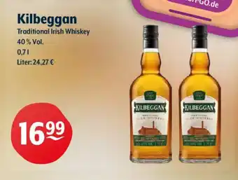 Getränke Hoffmann Kilbeggan Traditional Irish Whiskey Angebot