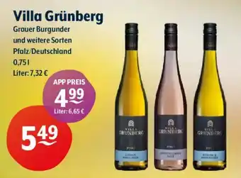 Getränke Hoffmann Villa Grünberg Grauer Burgunder Angebot