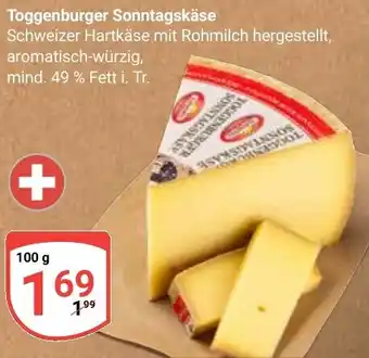 Globus Toggenburger Sonntagskäse Angebot