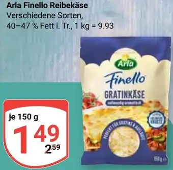 Globus Arla Finello Reibekäse Angebot