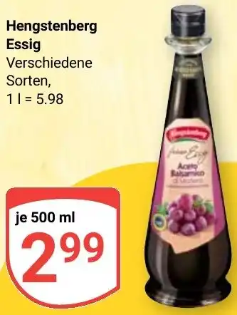 Globus Hengstenberg Essig Angebot