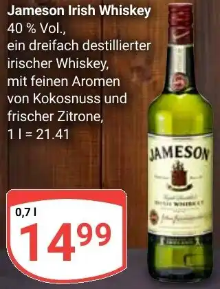 Globus Jameson Irish Whiskey Angebot