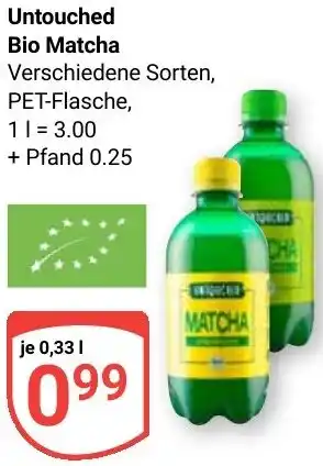 Globus Untouched Bio Matcha Angebot