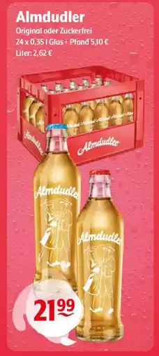 Getränke Hoffmann Almdudler Original oder Zuckerfrei Angebot