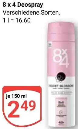 Globus 8 x 4 Deospray Angebot