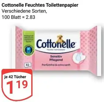 Globus Cottonelle Feuchtes Toilettenpapier Angebot
