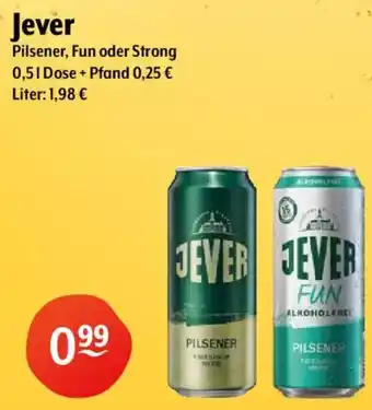 Getränke Hoffmann Jever Pilsener, Fun oder Strong Angebot