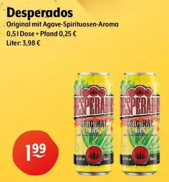Getränke Hoffmann Desperados Original mit Agave-Spirituosen-Aroma Angebot