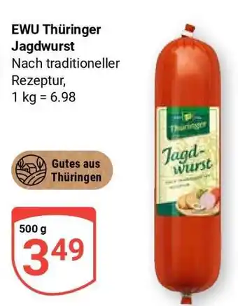 Globus EWU Thüringer Jagdwurst Angebot