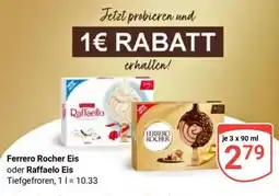 Globus Ferrero Rocher Eis oder Raffaelo Eis Angebot