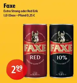 Getränke Hoffmann Faxe Extra Strong oder Red Erik Angebot