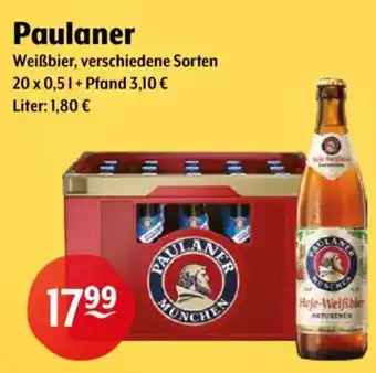 Getränke Hoffmann Paulaner Weißbier Angebot