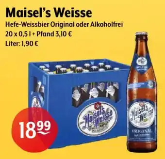 Getränke Hoffmann Maisel's Weisse Hefe-Weissbier Original oder Alkoholfrei Angebot