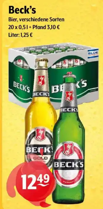 Getränke Hoffmann Beck's Bier Angebot