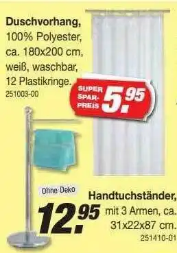 Möbel AS Duschvorhang, Handtuchständer Angebot