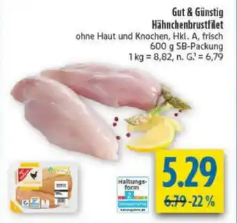 diska Gut & Günstig Hähnchenbrustfilet Angebot