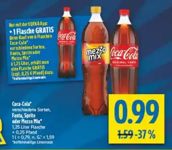 diska Coca-Cola, Fanta, Sprite oder Mezzo Mix Angebot
