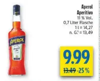 diska Aperol Aperitivo Angebot