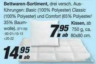 Möbel AS Bettwaren-sortiment Angebot