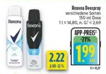 diska Rexona Deospray Angebot