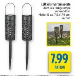 diska LED Solar Gartenleuchte Angebot