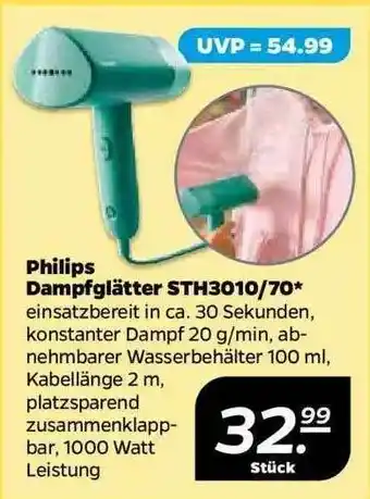 NETTO Philips Dampfglätter STH3010-70 Angebot