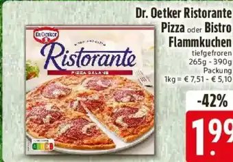 E-Center Dr. Oetker Ristorante Pizza oder Bistro Flammkuchen Angebot