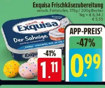 E-Center Exquisa Frischkäsezubereitung Angebot