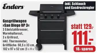 B1 Discount Baumarkt Enders Gasgrillwagen "San Diego UP 3" Angebot