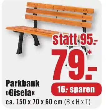 B1 Discount Baumarkt Parkbank >>Gisela<< Angebot